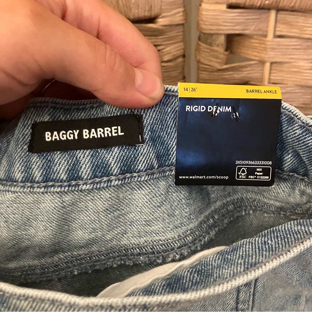 NWT Scoop Baggy Barrel Leg Jeans - Picture 4 of 8